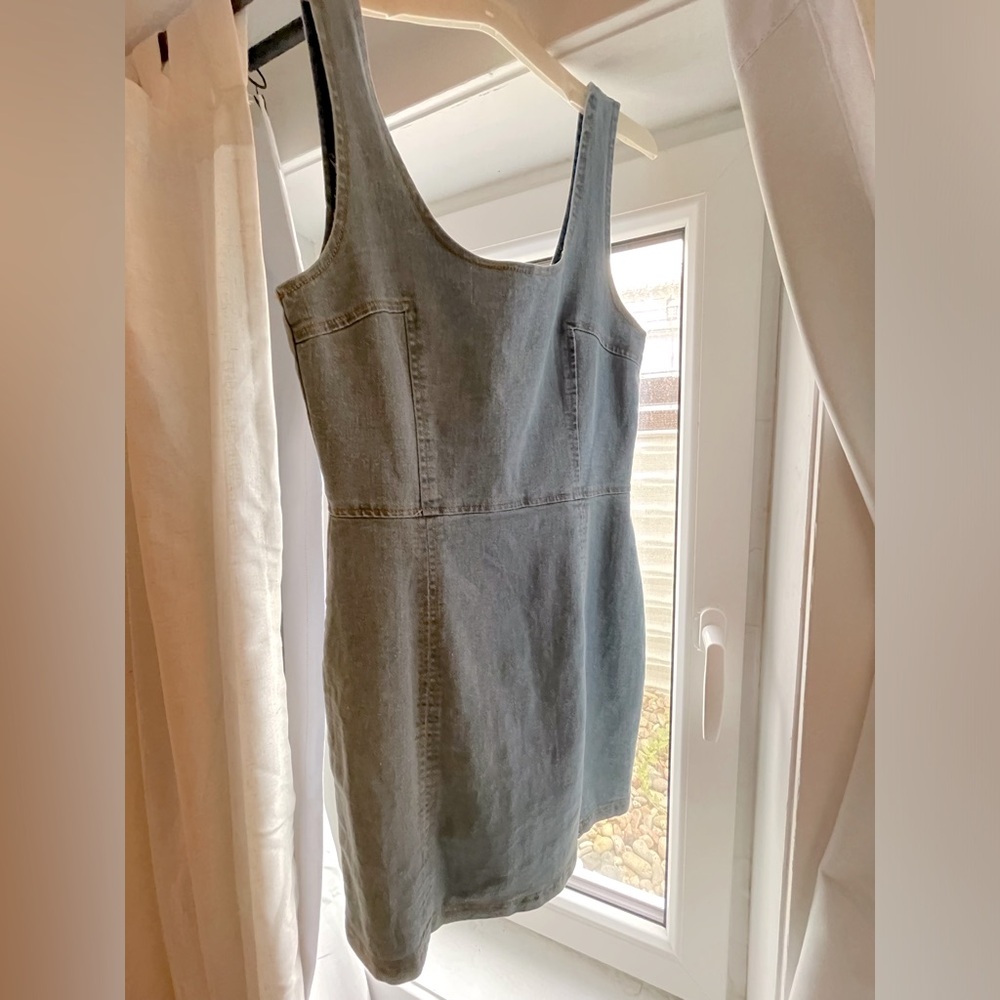 Fitted Jean mini dress